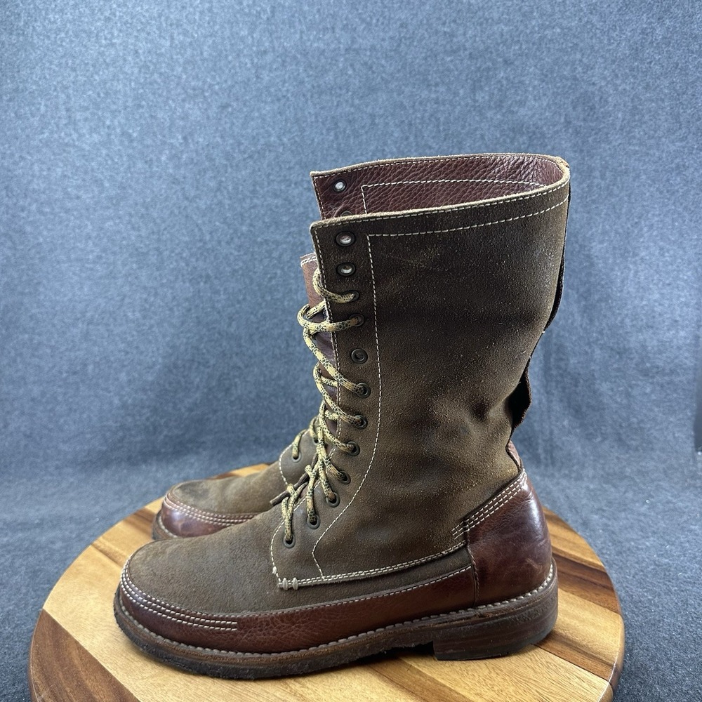 Frye Boots Tuscarora Owen Fold Over Boots Leather Mens Size 11D Brown 37766 - Picture 5 of 10